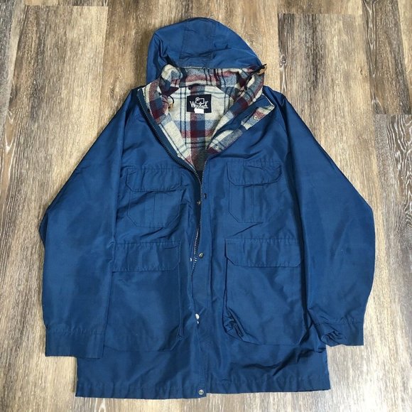 Woolrich Jackets & Blazers - Vintage Woolrich Womens Flannel Wool Lined Rain Jacket